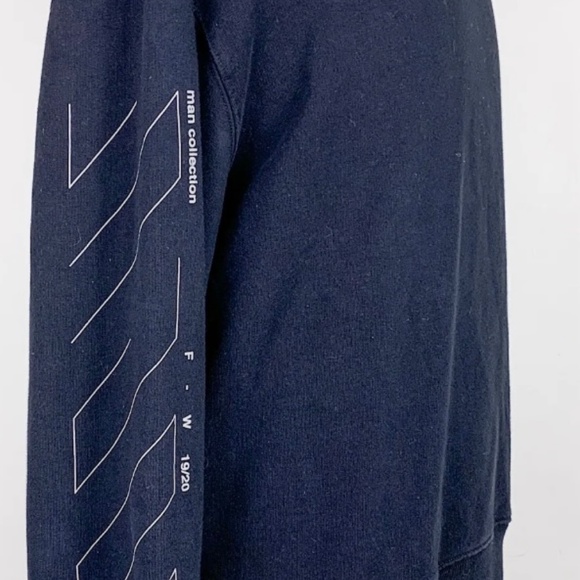 Off-White FW2020 Diagonal DesignerCrewneck Sweatshirt Great Springtime Deal. - Picture 3 of 5